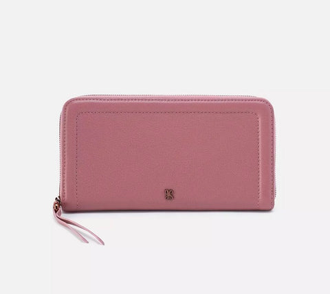 Nila Large Zip Around Continental Wallet in Mauve