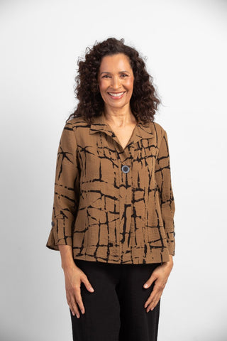 Abstract Crackle Swing Shirt