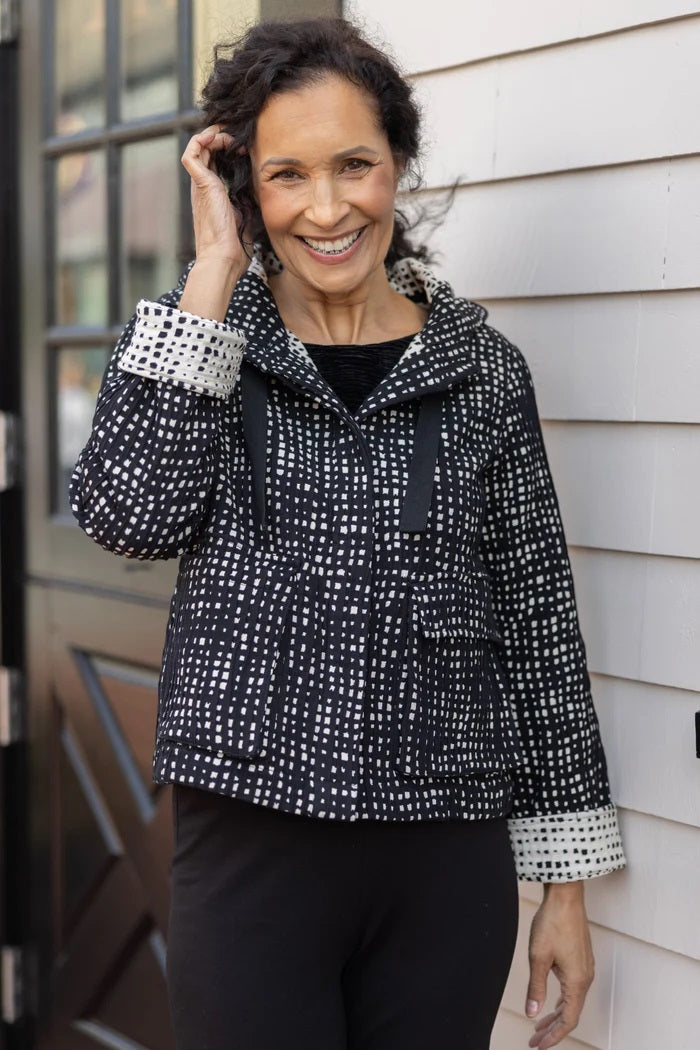 Habitat Autumn Check Cargo Hoodie