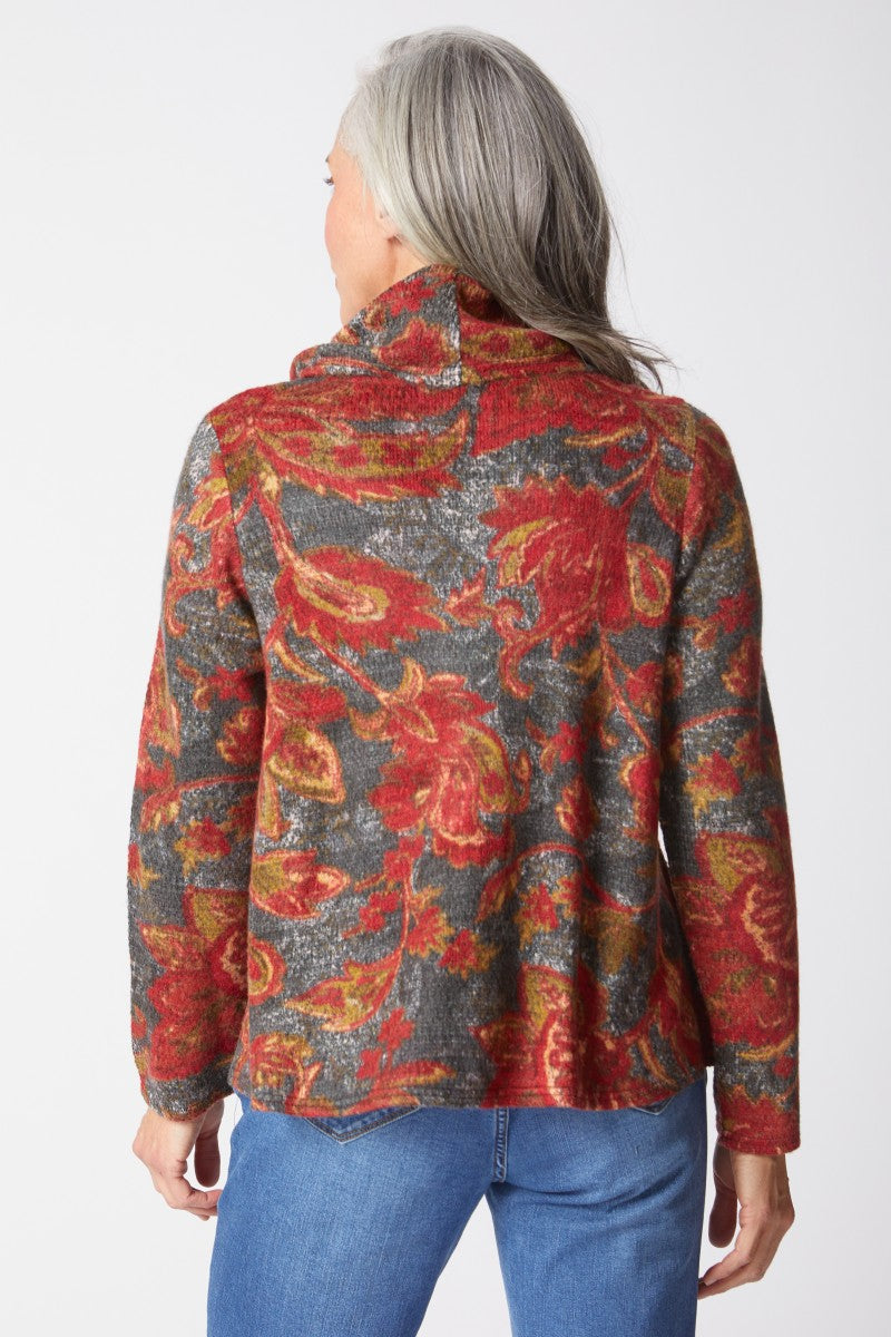 Habitat's Autumn Paisley Cowl Neck in Truffle