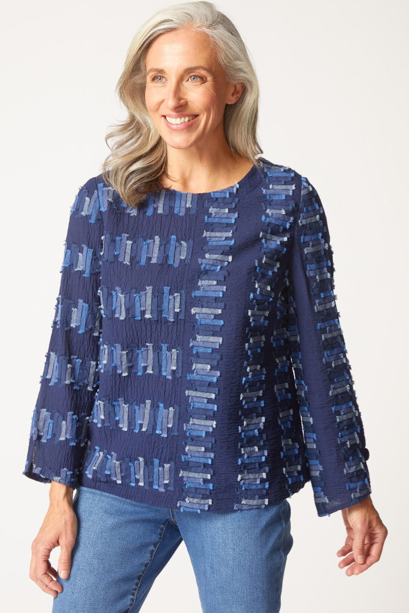 Habitat's Button Back Pullover in Navy