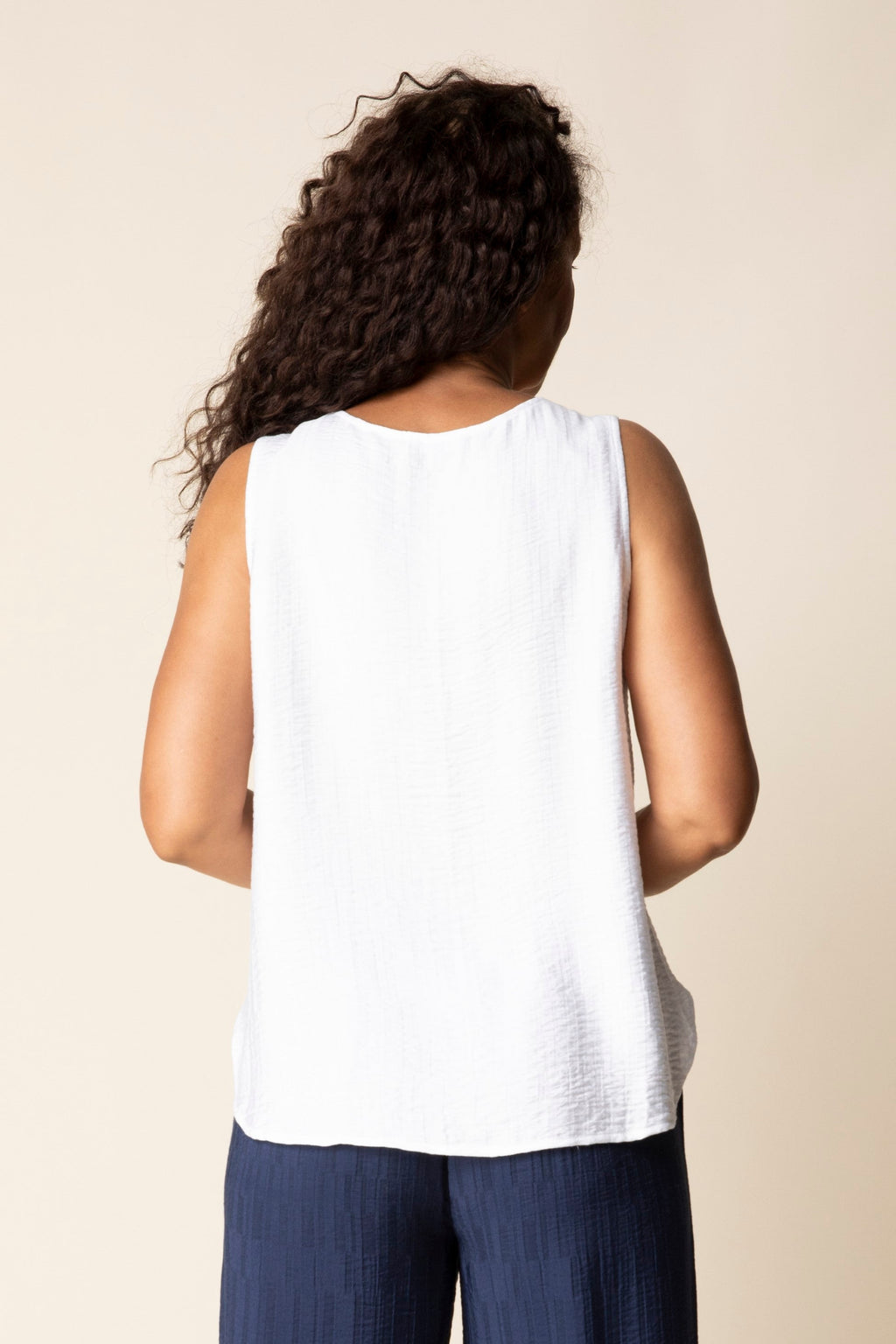 Habitat's Button Layer Tank in White