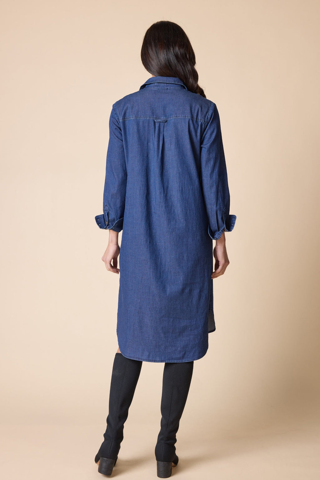 Habitat's Cafe Midi Dress in Dark Denim