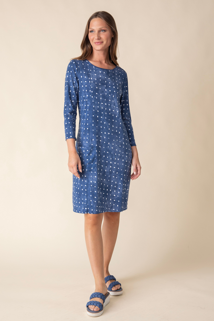  Habitat's Cozy Rib All Day Dress in Indigo