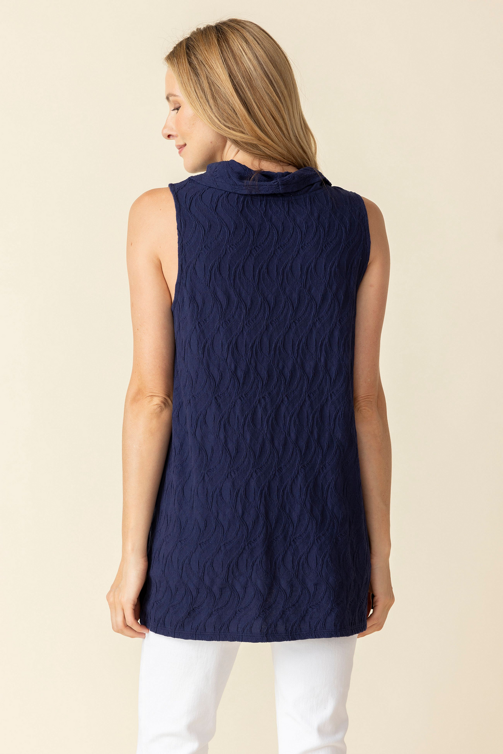 Habitat's Angled Placket Tunic in Navy
