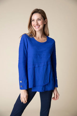 Habitat's Steady Stream Overlay Top in Sapphire