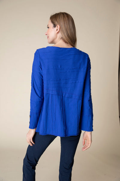 Habitat's Steady Stream Overlay Top in Sapphire