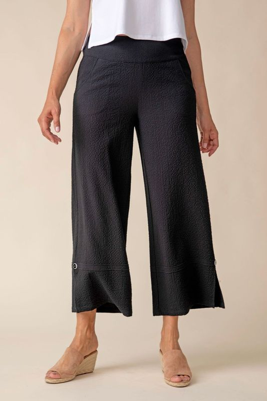 Habitat's Pucker Weave Crop Pant in Black