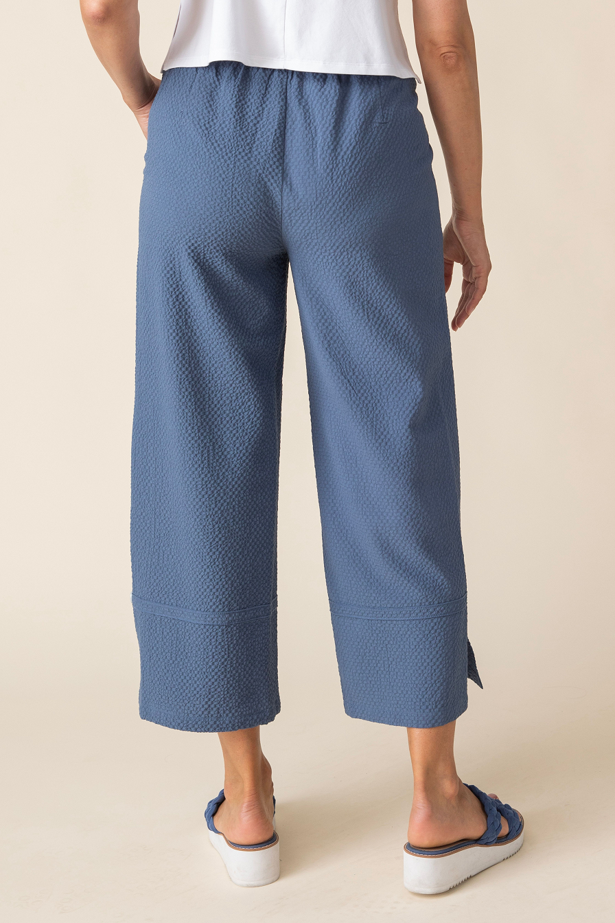 Habitat's Pucker Weave Crop Pant in Indigo