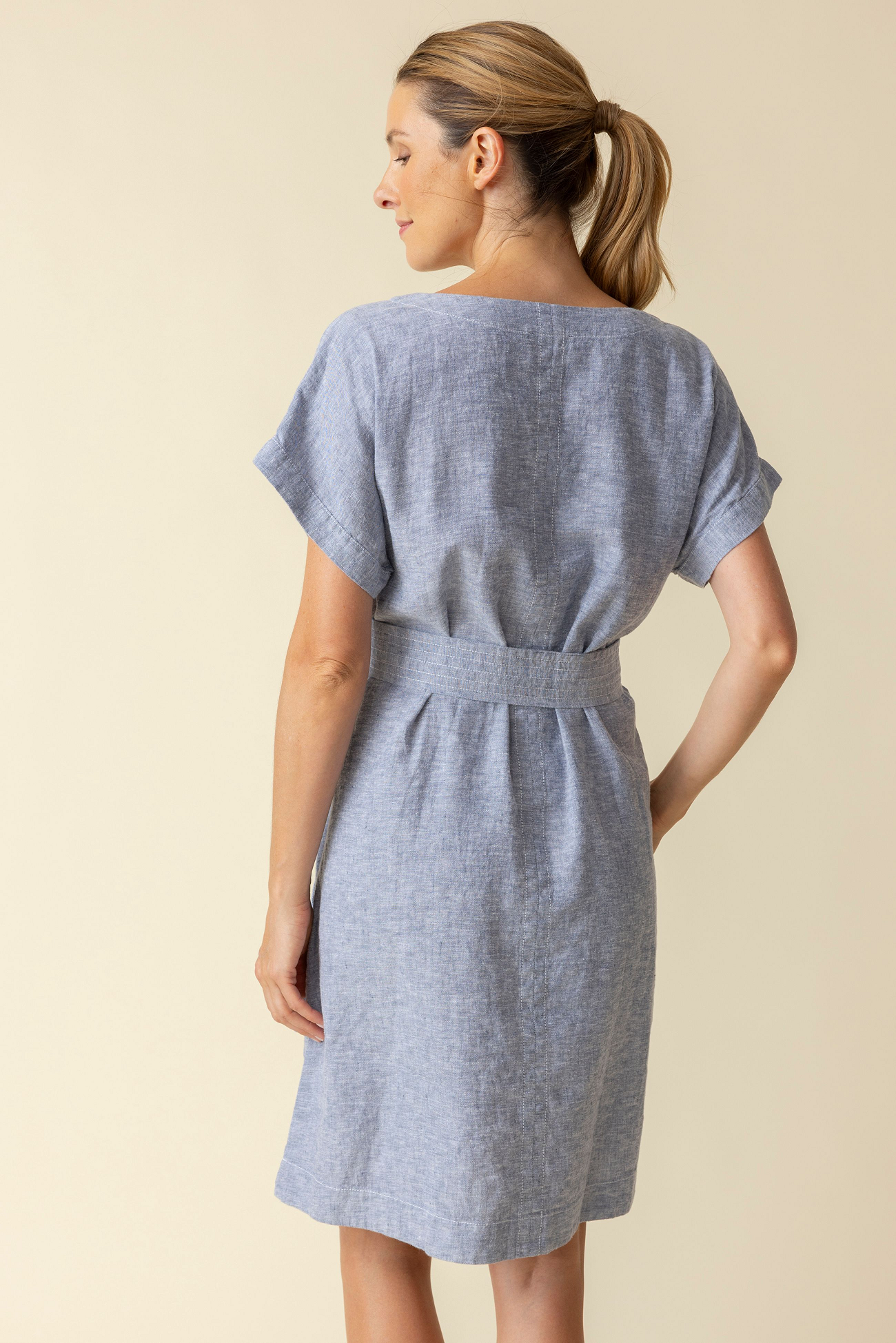 The Linen Bethany Dress from Habitat in Indigo