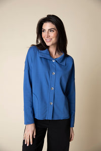 Habitat Curved Pocket Jacket in Blue