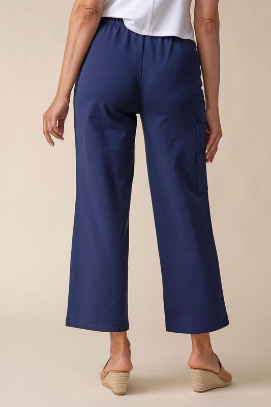Habitat's French Terry Monterey Ankle Pant in Navy