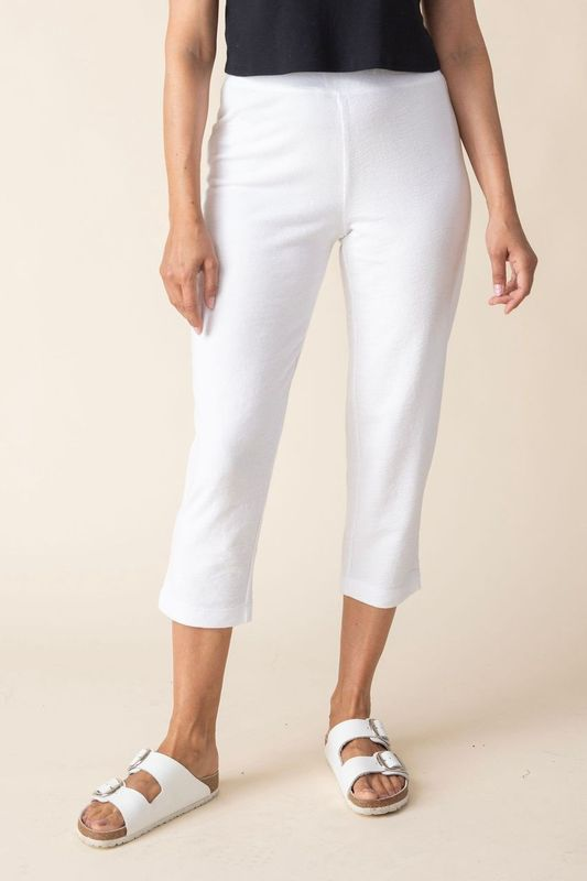 Habitat French Terry Easy Capri in White