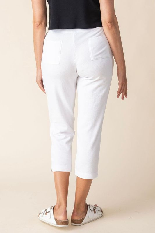 Habitat French Terry Easy Capri in White
