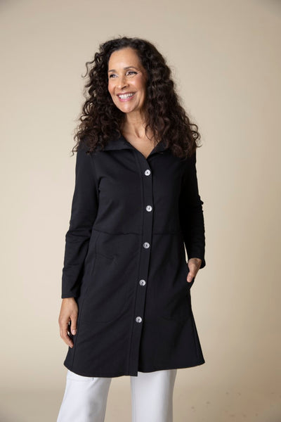 The French Terry Car Coat from Habitat in Black