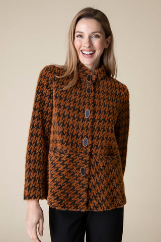 Habitat's Houndstooth Swing Jacket in Ginger