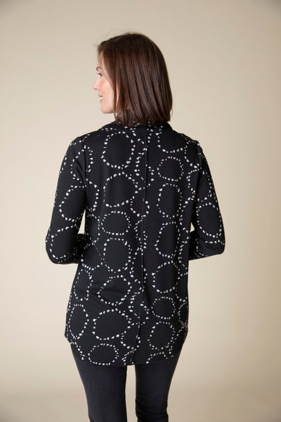 The Jacquard Tie Neck Tunic from Habitat in Black