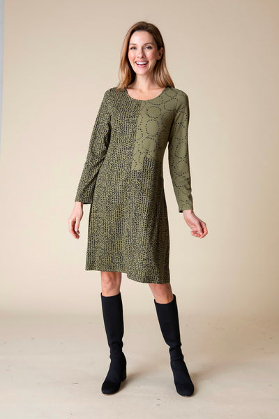 Habitat Mix Patch Pocket Dress in Olive