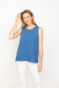 Habitat Clothing Pieced Tunic Tank in Twilight