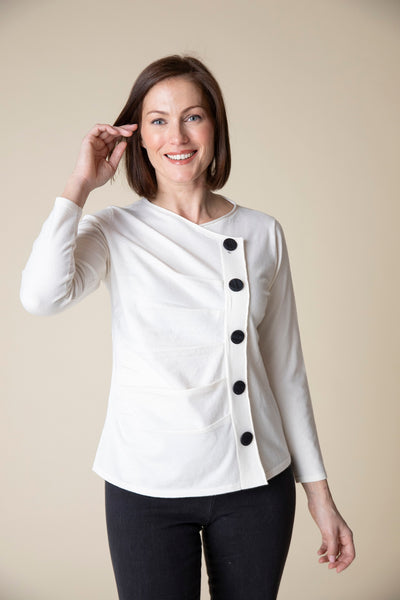 Habitat's Ruched Pullover in White