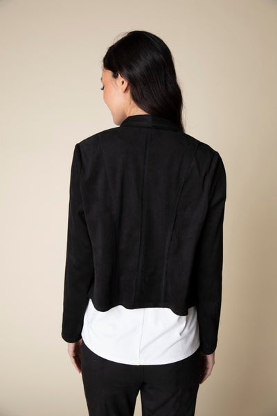 Habitat Faux Suede Seamed Jacket Black