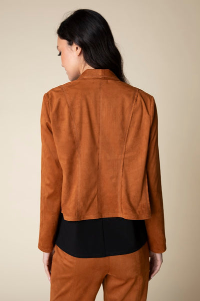 Habitat Faux Suede Seamed Jacket Ginger