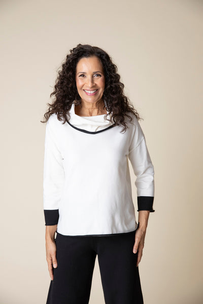 Habitat Tipped Cowl Pullover White