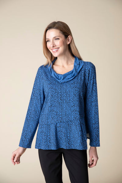 Habitat's Mixed Dot Cowl Top