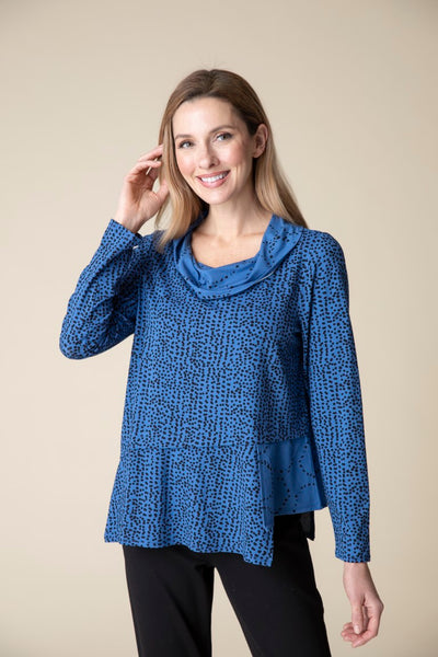 Habitat's Mixed Dot Cowl Top