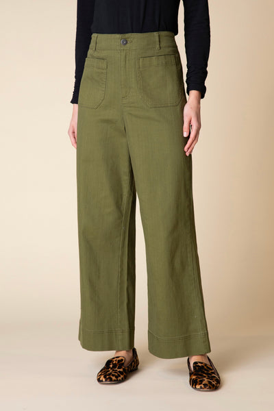 Habitat Stretch Ankle Jean in Olive