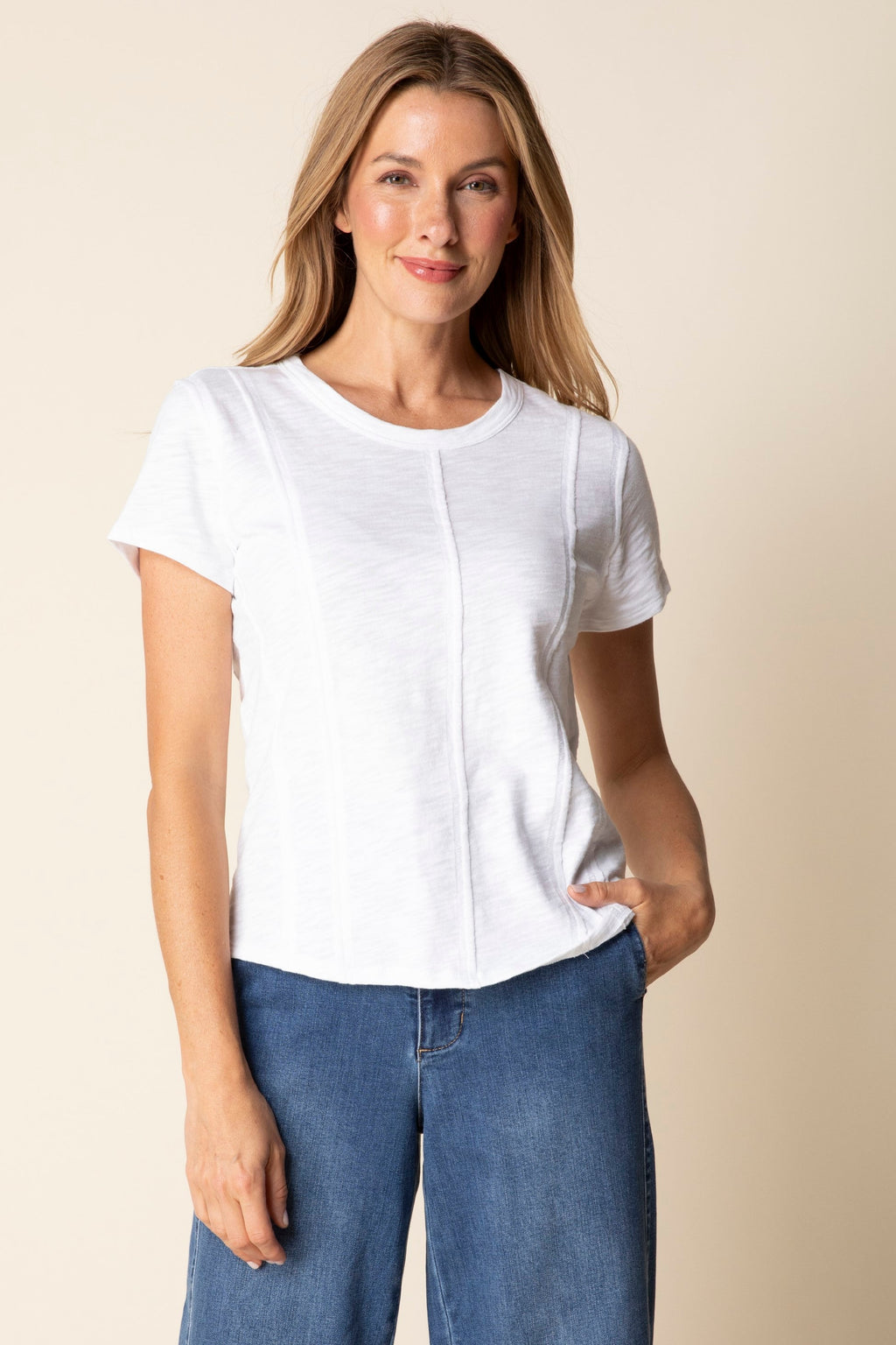 Habitat's Cotton Pebble Jet Set Tee in White