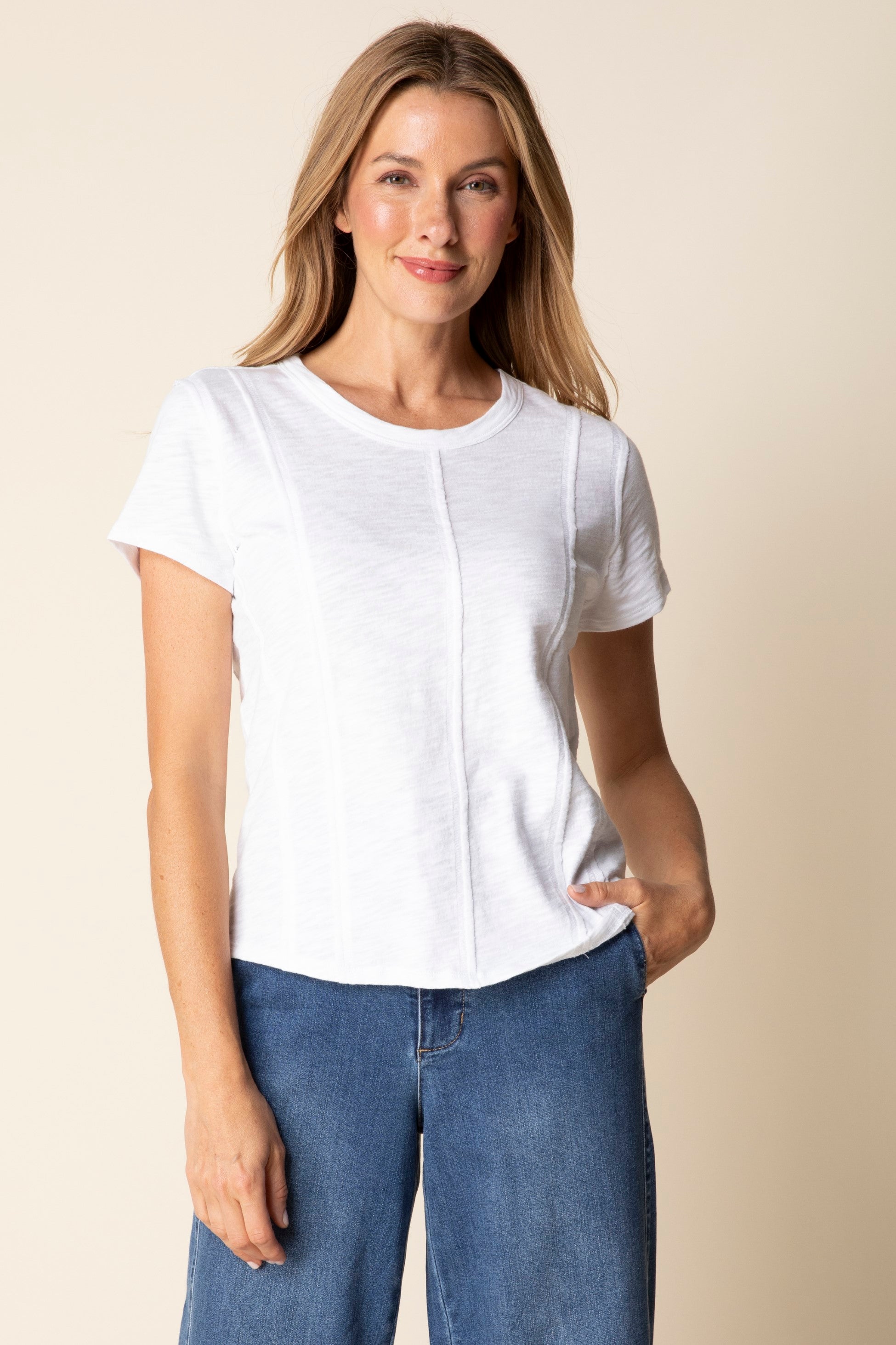 Habitat's Cotton Pebble Jet Set Tee in White