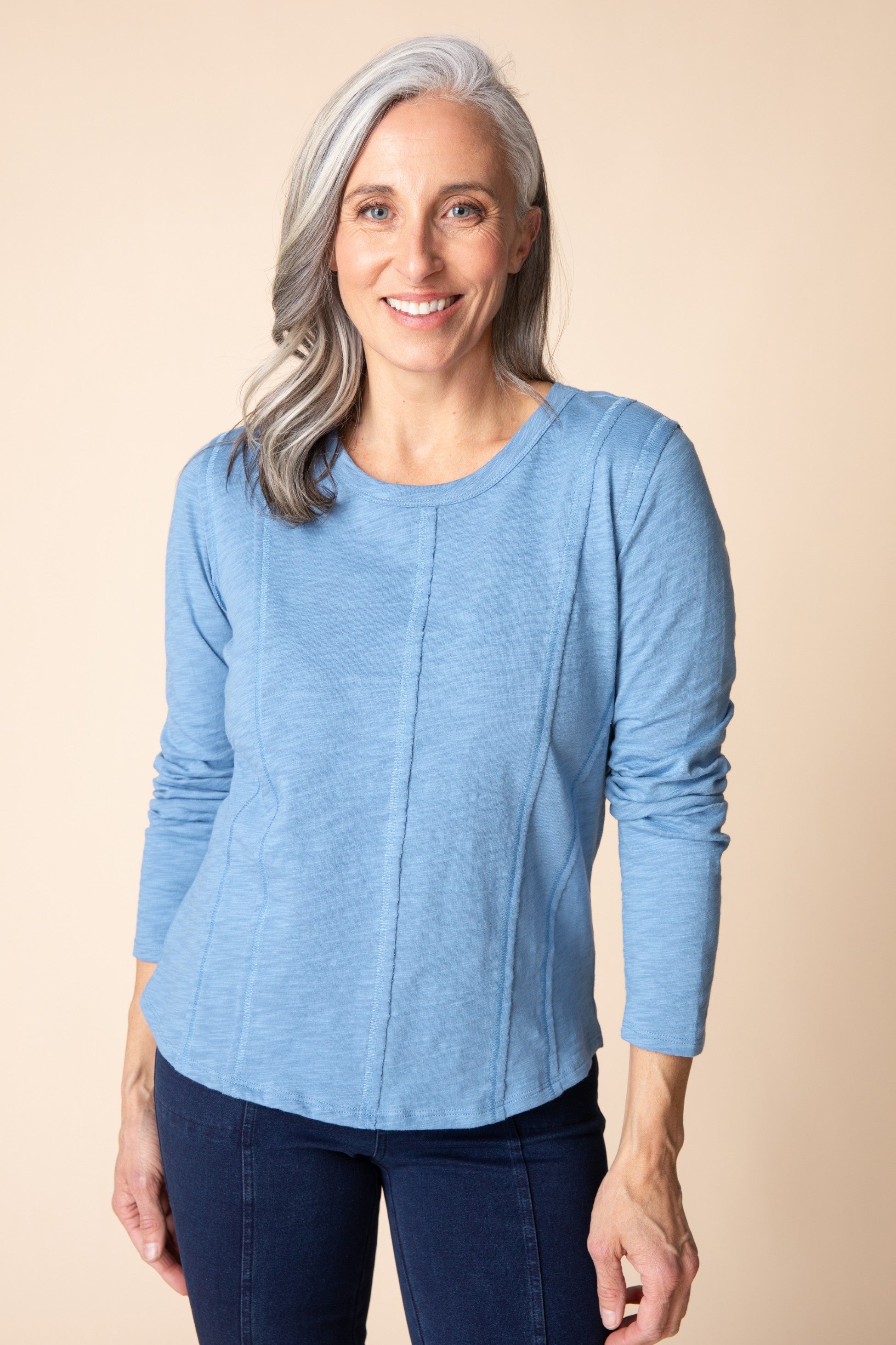 Habitat's Cotton Pebble Jet Setter Tee in Harbour