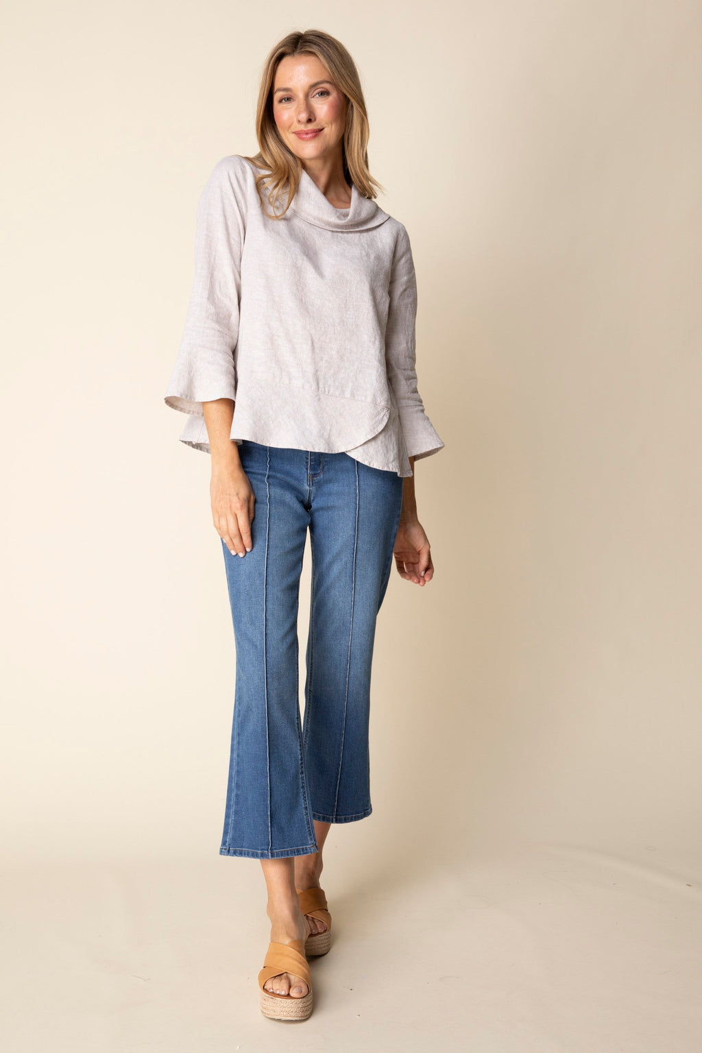 Habitat's Cowl Neck Overlay Top