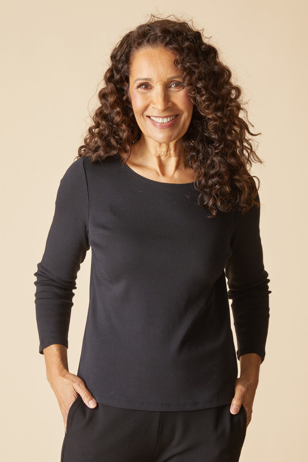 Habitat Cozy Rib Everyday Tee in Black