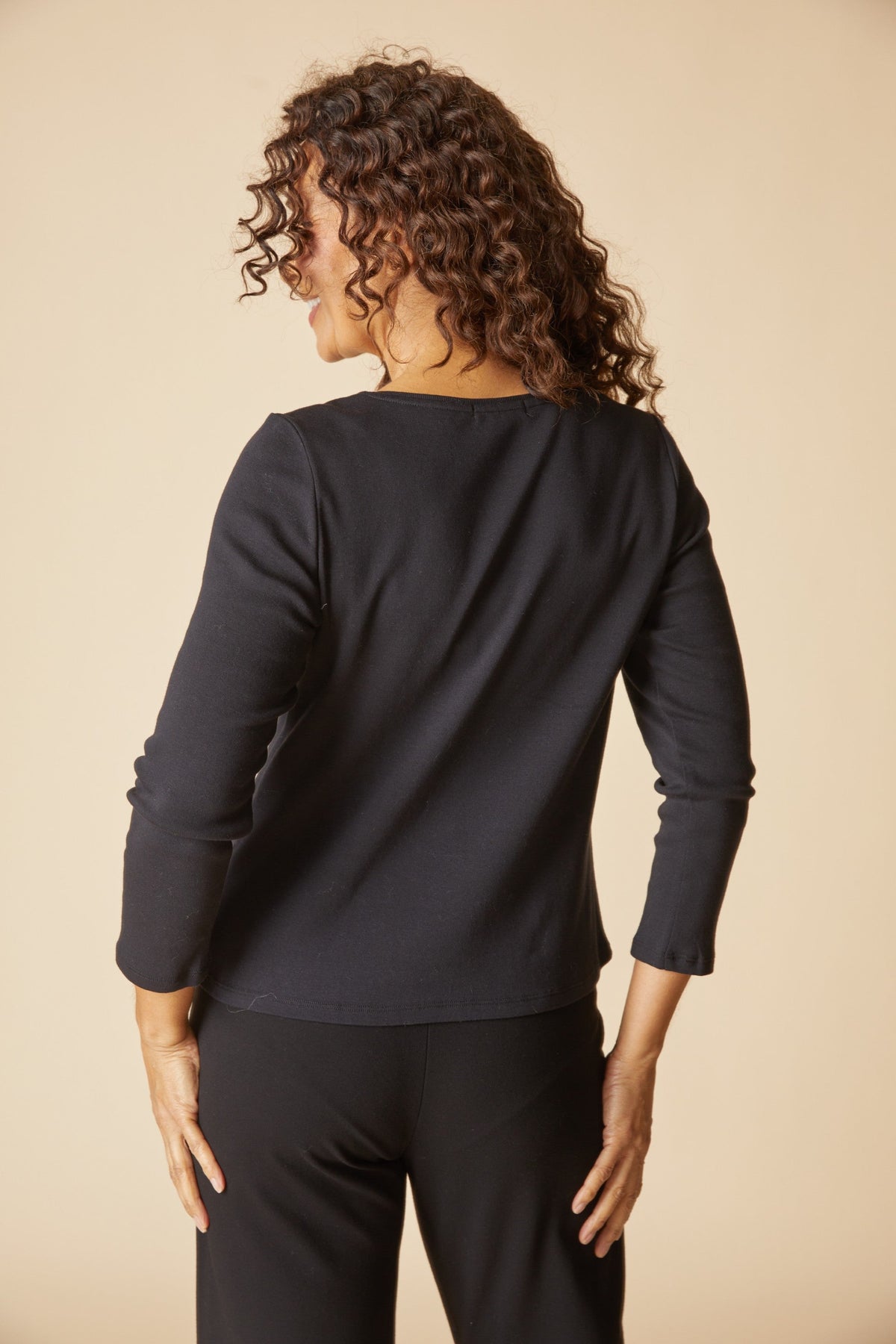 Habitat Cozy Rib Everyday Tee in Black