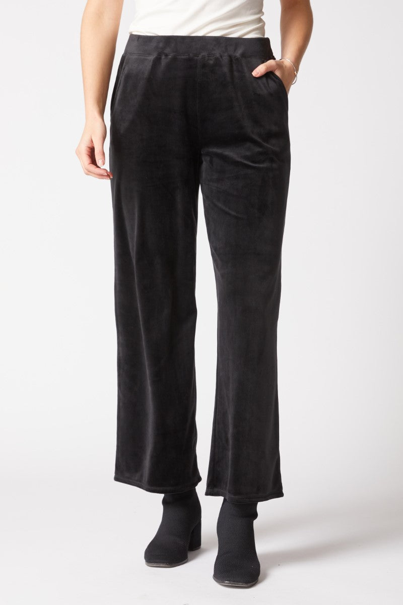 Habitat's Cozy Velour Zen Pants in Black