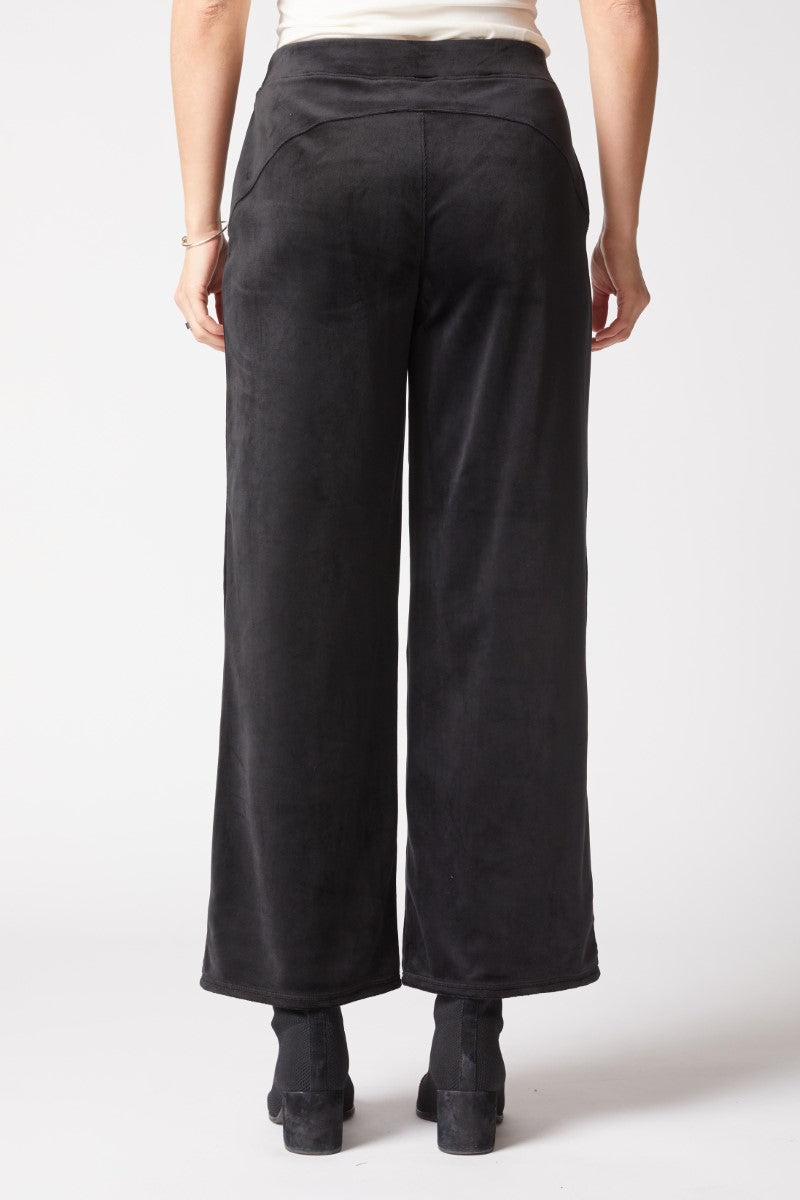 Habitat's Cozy Velour Zen Pants in Black