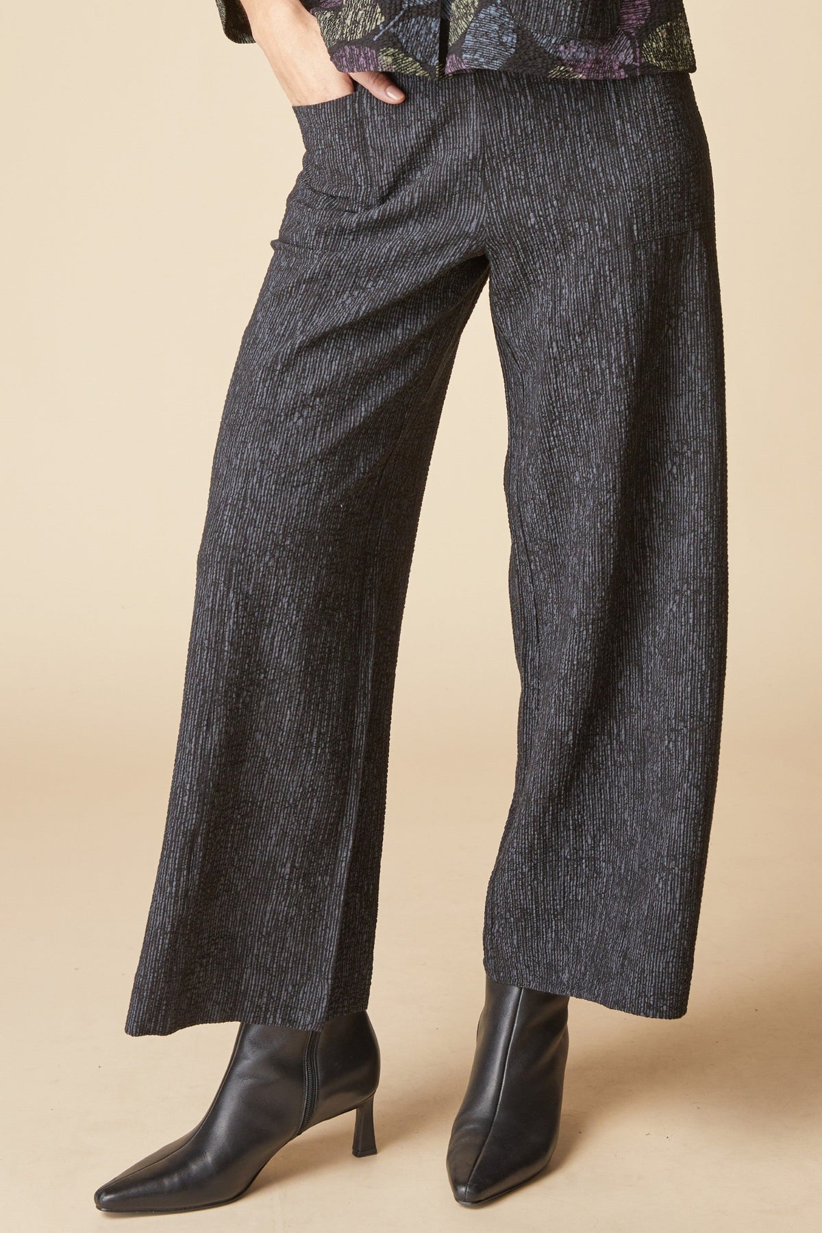 Crinkle Crepe Aria Pants from Habitat in Black