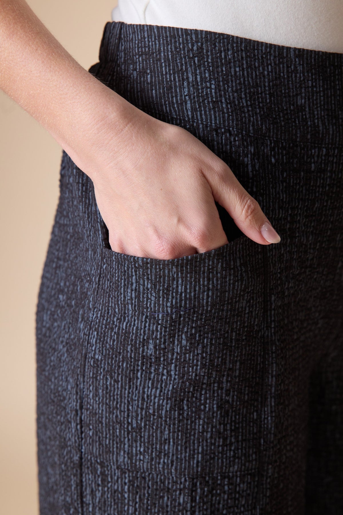 Crinkle Crepe Aria Pants from Habitat in Black