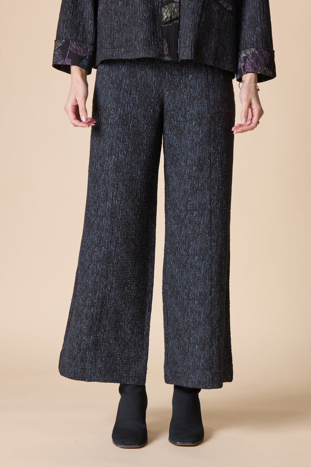 Crinkle Crepe Aria Pants from Habitat in Black