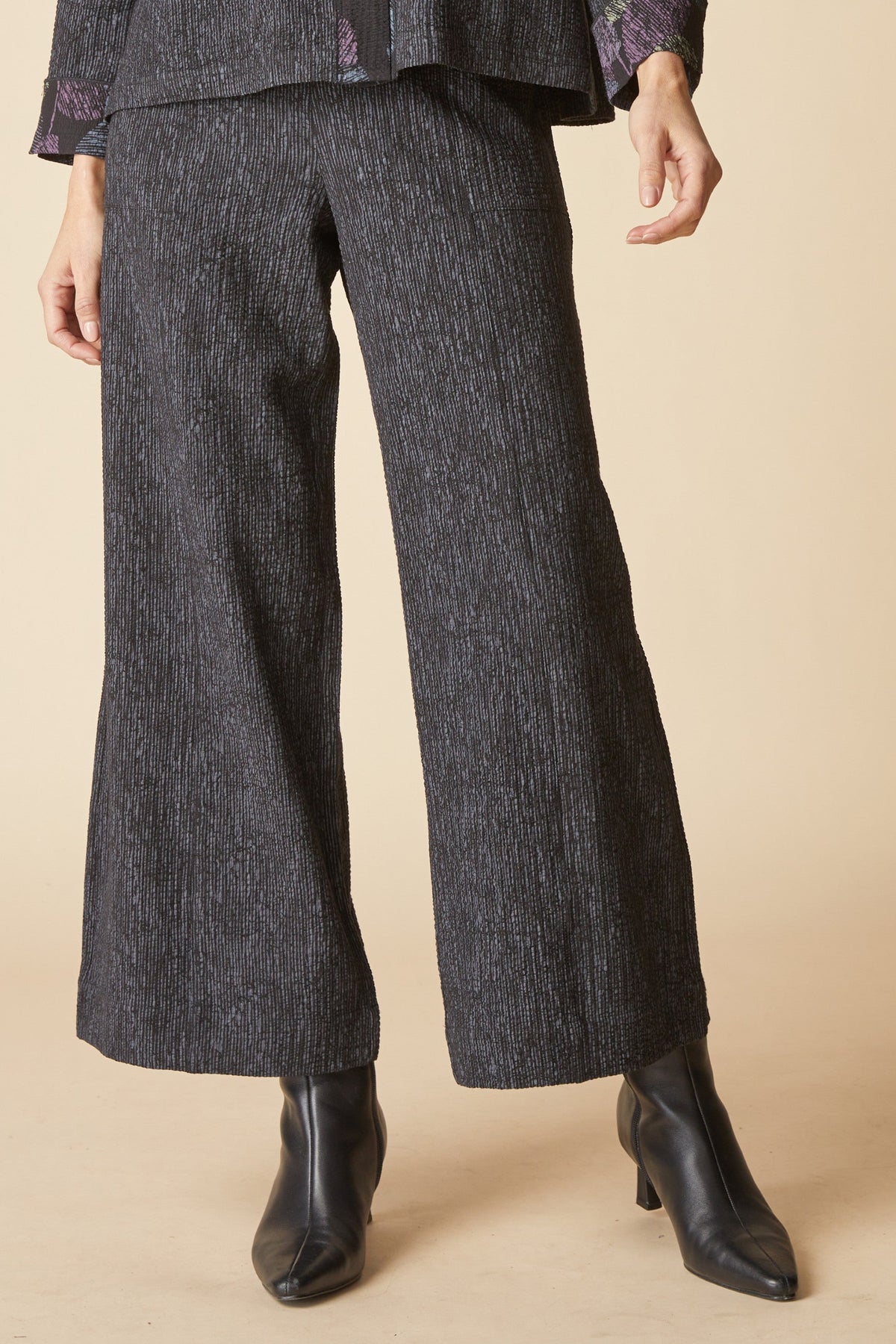 Crinkle Crepe Aria Pants from Habitat in Black