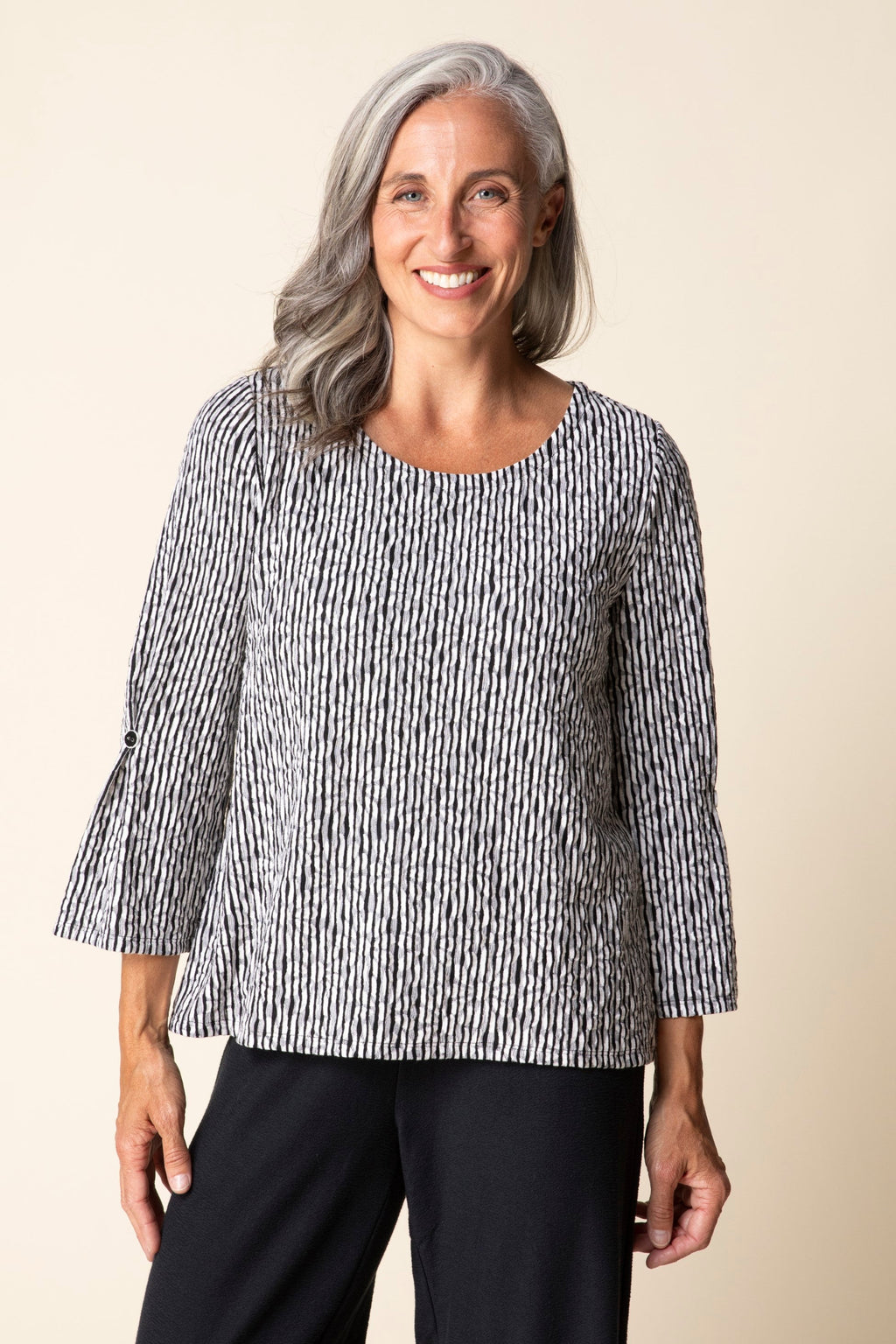 Habitat Core Travel Wrap Top in Black