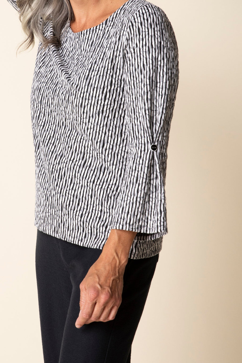 Habitat Core Travel Wrap Top in Black