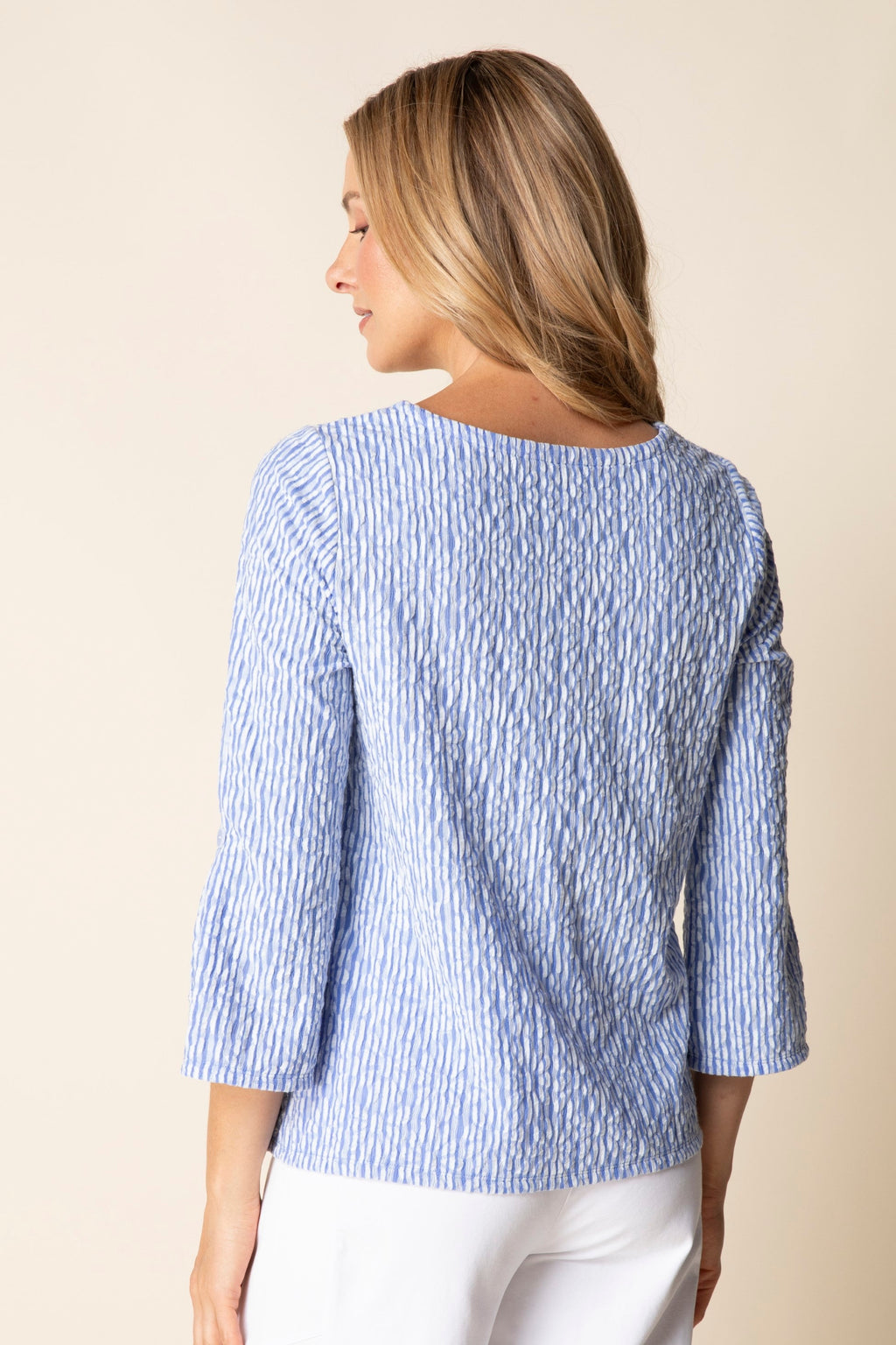 Habitat's Daisy Dash Flounce Top in Bluebell