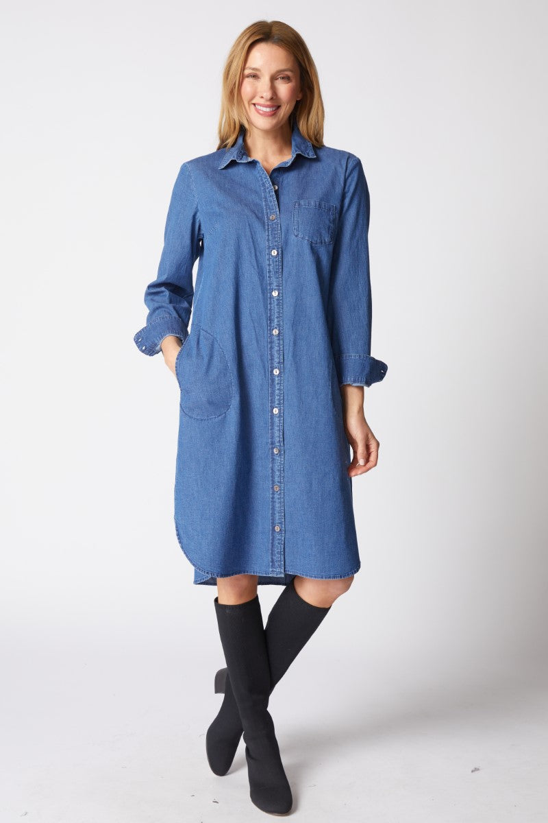 Habitat's Denim Cafe Midi Dress