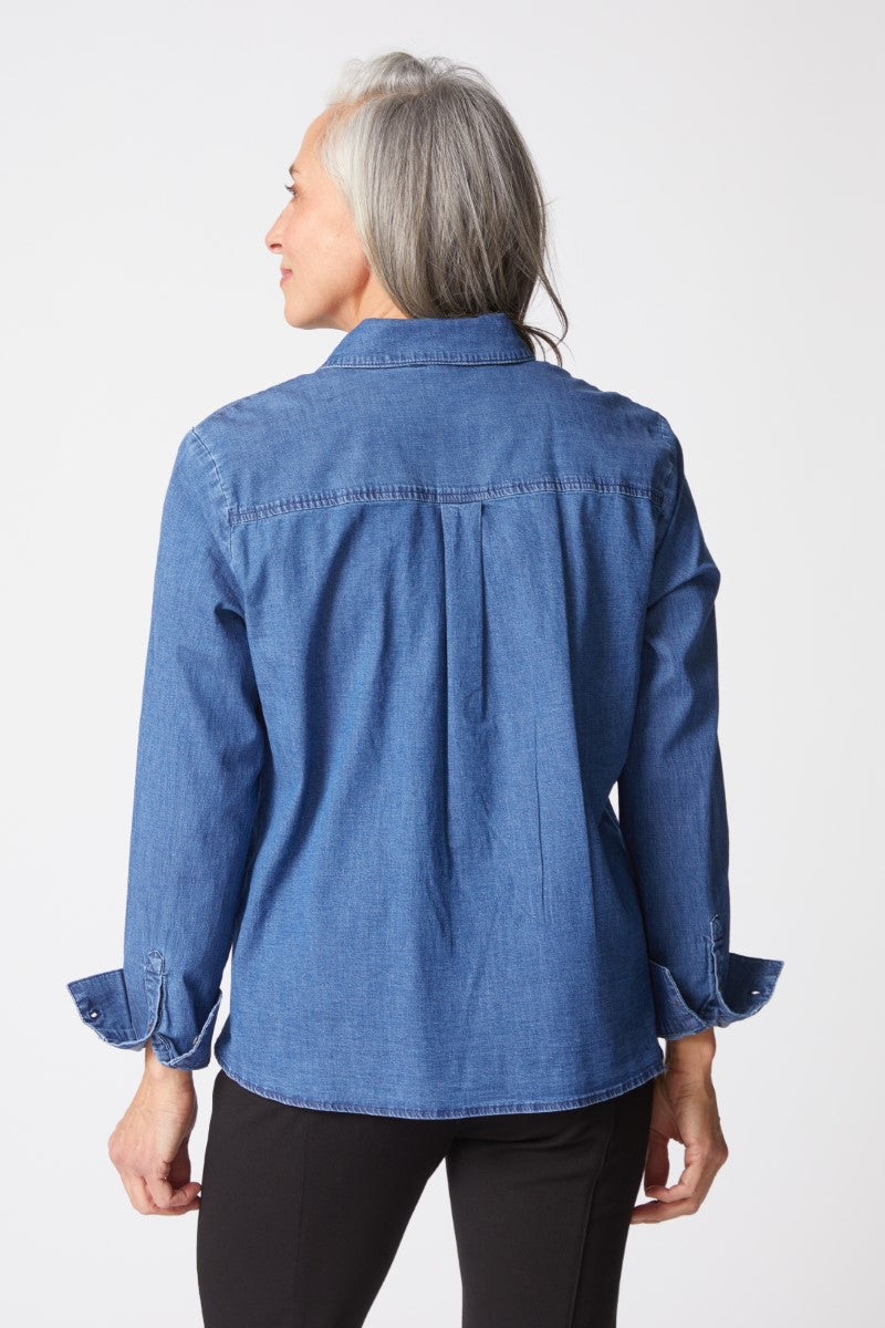 Habitat's Denim Shaped Hem Shirt 