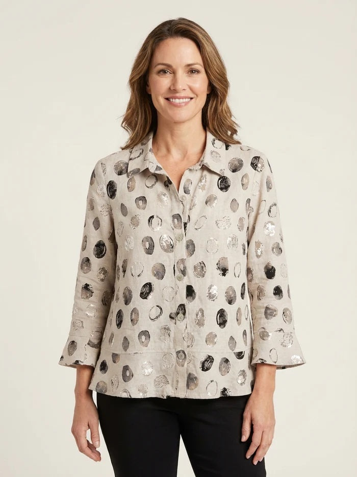 The Dot Flounce Shirt by Habitat