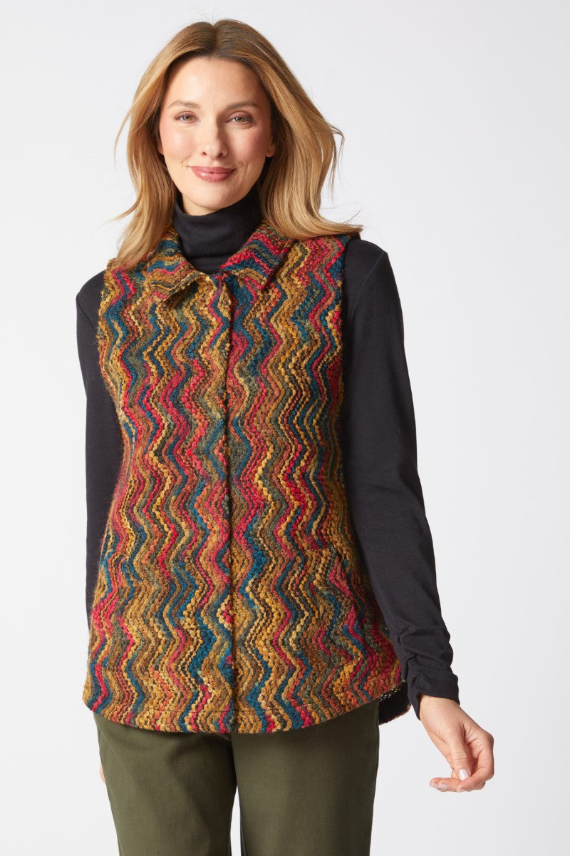 Habitat's Energy Tapestry Vest in Rainbow