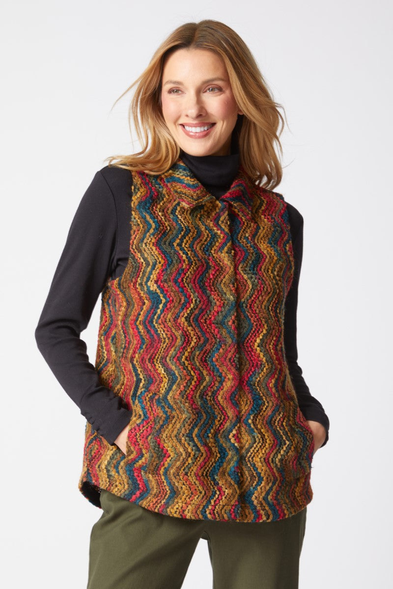 Habitat's Energy Tapestry Vest in Rainbow